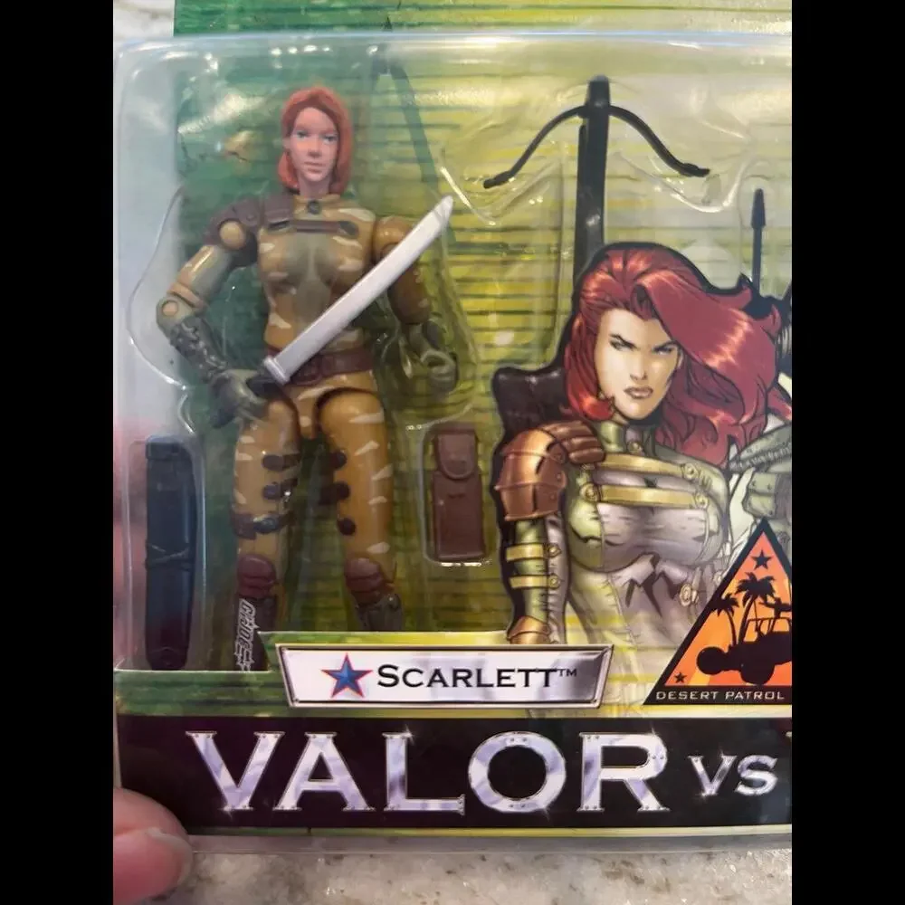 GI‎ Joe Valor Vs Venom Scarlett & Switch Gears Action Figure Set 2004 New Vtg